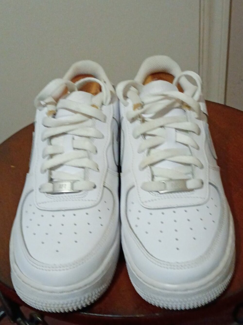 Nike Air Force 1 Triple White GS Sneakers Shoes DH2920-111 | Youth Size 7Y - Picture 5 of 14